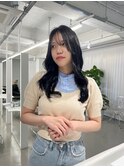 ナチュラルレイヤー × ブルーブラック