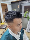 バーバー風ショート