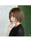 ショート髪型20代30代40代50代丸顔面長小顔蕨