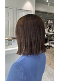 切りっぱなし×王道ベージュ