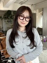 ガーランド (Garland)&nbsp;ロングレイヤー顔まわりカットブラウンカラー