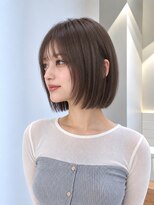 フォト 新宿三丁目(foto) 地毛風縮毛矯正韓国風顔まわりレイヤー小顔ボブ切りっぱなしボブ