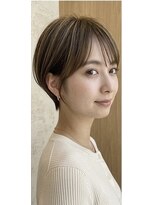 髪質改善サロン WE BE PARSLEY atre 川越店【ウィービーパセリアトレ】&nbsp;骨格補正小顔ショートボブ/丸みシルエット/耳掛けショート