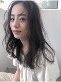 小顔前髪×ココアブラウン×大人かわいい×フリンジウェーブ