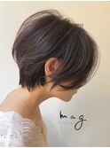 【mag ginza】立体感くびれショートボブ×ハイライトカラー