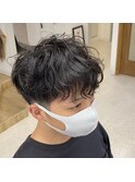 「NIKO」メンズショートパーマ　福岡天神