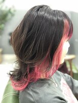 ヘアーアンドビューティー ザ ビー(Hair & Beauty the B) 方サイド個性派◎インナーネオンピンクカラー