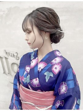 サロンロール(Salon Roll) 浴衣に合うルーズアップ★