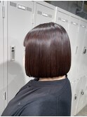 【sanapi指名】横浜/切りっぱなしボブ/暖色カラー/髪質改善