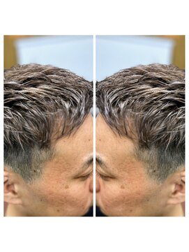 アズ グロウ ヘアー(As GROW HAIR) クールさが冴えるメンズショート×アップバング