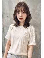 スナッグルサロン(SNUGGLE SALON)&nbsp;大人かわいいミディアムくびれレイヤー×統計感グレージュカラー