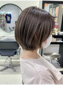 ナチュラルボブフルカラーケアブリーチダブルカラーミニボブ韓国