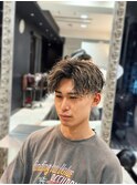 センターパート×ツイストスパイラル×メッシュ