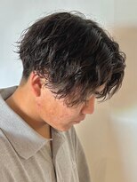 ニアウ 伊勢崎連取店(Niau)&nbsp;センターパート波巻きスパイラルパーマ波巻きパーマメンズパーマ