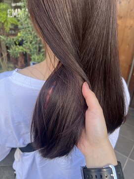 エマ(EMMA) 髪質改善ケアカラー×ピンクブラウン 【EMMA/浜町】yui