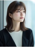 ★暗めカラーグランマッシュフェイスフレーミングデザインカラー