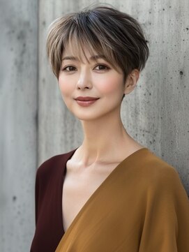 アルトリスト(Altruist Aging×HAIR&SPA) ☆イメチェンピンクベージュアンブレラカラー前髪クールショート