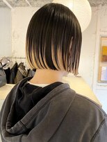 ルーム(Loom.)&nbsp;デザインカラーコントラストハイライト切りっぱなしボブ