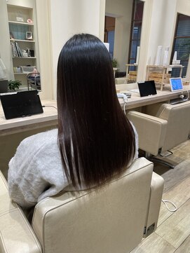 アニュー ヘア アンド ケア(a New hair&care) 30代40代髪質改善ココアブラウン艶感ストレート透明感赤み消し