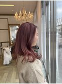くすみピンクベージュカラー