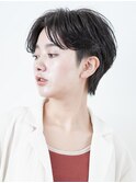 切りっぱなしショート・ボブ/絶壁解消/前髪なし/20代/30代/面長