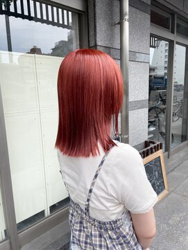 ミニム ヘアー(minim hair) 【minim×maha】ピンクオレンジ