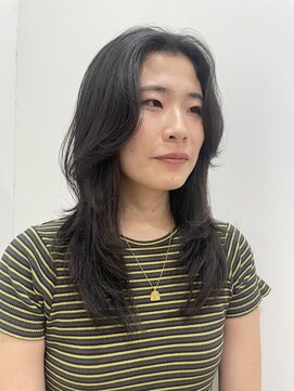 サラビューティーサイト 九大学研都市店(SARA Beauty Sight) レイヤーカット/ミディアムレイヤー/ウルフカット/海外ヘア