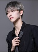 パールシルバーで魅せるナチュラル韓流ショート