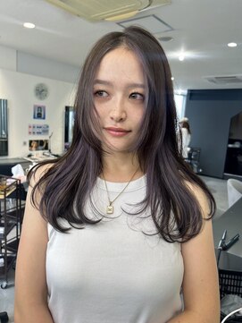 キング 枚方店(K!ng) ハイライトカラーミルクティーベージュレイヤーカット