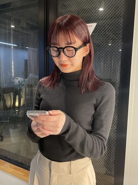 ヌープヘアーアイス(NUUP.hair ici) ★夏ブリーチなし暖色チェリーレッドピンクワインレッドボルドー