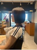 ぱつんとまるみボブ
