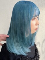 シンティアバイアルティナ 渋谷店(Cyntia by artina)&nbsp;透明感カラー/ブルー/ブルーカラー/全頭ブリーチ