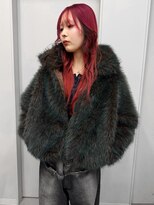 ヴァーディ オモテサンドウ(Vardy omotesando)&nbsp;red/赤髪 レッド ハイトーン ポイントカラー 表参道ブリーチ