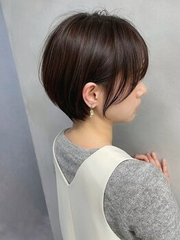 レウーナ 塚口(Reuna)の写真/【再現性の高いショート】大人可愛いショートボブや、抜け感のあるショートスタイルを叶えます◎