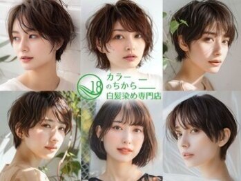 白髪染め専門店　カラーのちから　尾張旭東山店の写真/【髪質改善カラー白髪染め(リタッチ)￥2750】通いやすいリーズナブルな価格なので気楽に長く通えるサロン◎