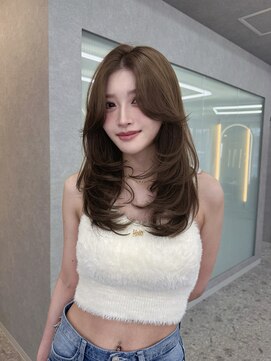 ボタン ハカタ(VOTAN hakata) 【柿本真優】前髪なし/センターパート/春カラー