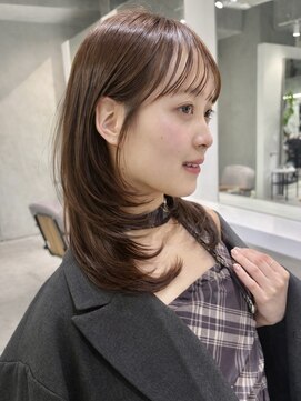ナナローネス 渋谷(nana loness) ワンカールで決まる柔らかレイヤー×まろやかブラウンベージュ
