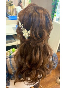 ジェミータ 横浜 ふわふわハーフアップ【横浜/ヘアセット/着付け】