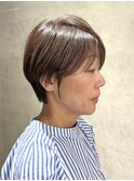 ミルクティーブロンド/ダークブルー/デジタルパーマ/鶴ヶ峰SK51