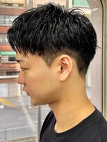 ニコトウキョウ 新宿(nico TOKYO)&nbsp;刈り上げアップバングスパイキーショートパーマスパイラルパーマ