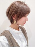 Say.くびれショートクールショート丸みショートスモーキーカラー