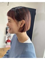 アーブル ヘアーアンドメイク(ARBRE)&nbsp;ハイライトピンクベージュグラデーションカラーミニボブ