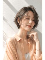 アッシュ 学芸大学店(Ash) ショートボブ/大人女性/グレージュ/白髪ぼかし/脱白髪染め