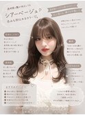 韓国レイヤー/レイヤーカット/くびれ巻き/ミディアムレイヤー