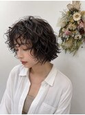 大人ボブ×ミックススパイラルパーマ