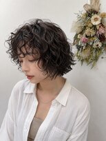 カフレ 岩出(CAFRE)&nbsp;大人ボブ×ミックススパイラルパーマ