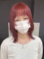 ビアーク(Be:arc)&nbsp;92. レッドカラー/ウルフカット/レイヤーカット/顔周り