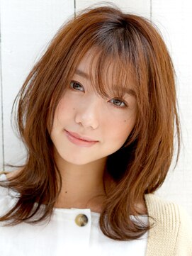 アビエクレール 河内花園(abije claire) 抜け感たっぷりなリラクシーミディ★20代30代50代 髪質改善