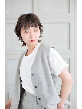 トティア 福島(Totia) 【Totia福島】オン眉ショート×スローカラー