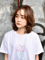 ブゾン(buZon)&nbsp;シースルーバング×毛先カールミディ